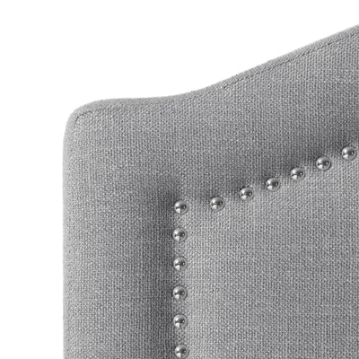 grey King Bed Maeve Collection detail image by CorLiving#color_grey