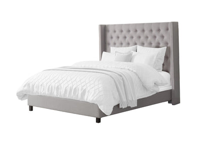 grey Tufted King Bed Fairfield Collection product image by CorLiving#color_grey