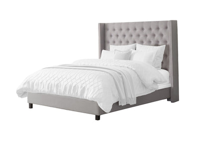 grey Tufted Queen Bed Fairfield Collection product image by CorLiving#color_grey