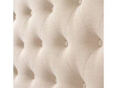cream Tufted Queen Bed Fairfield Collection detail image by CorLiving#color_cream