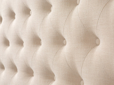 cream Tufted King Bed with Slats Fairfield Collection detail image by CorLiving#color_cream