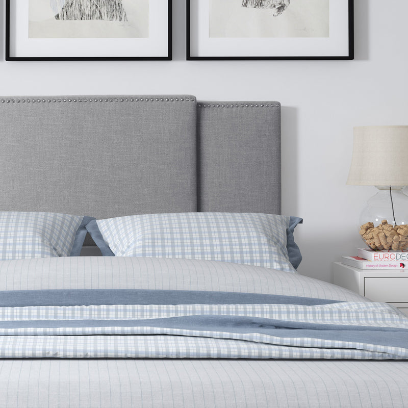 grey Expandable Headboard, Full / Queen / King Mia Collection lifestyle scene by CorLiving