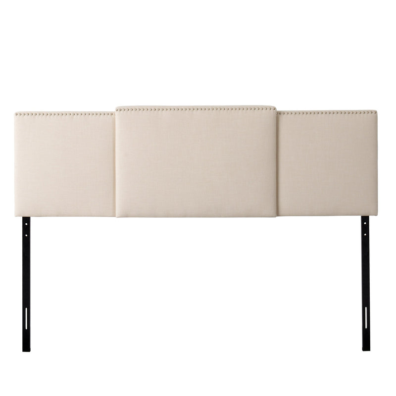 cream Expandable Headboard, Full / Queen / King Mia Collection product image by CorLiving