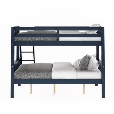 navy blue Twin Over Full Bunk Bed Dakota Collection product image by CorLiving#color_navy-blue