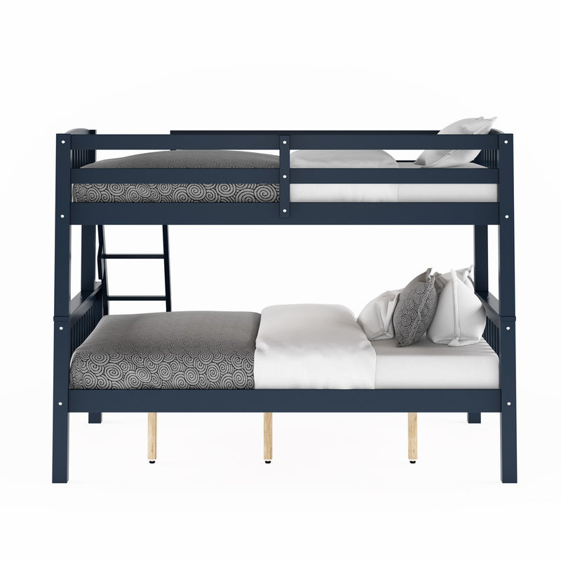 navy blue Twin Over Full Bunk Bed Dakota Collection product image by CorLiving