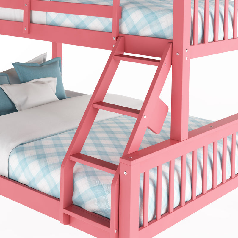 pink Twin Over Full Bunk Bed Dakota Collection detail image by CorLiving