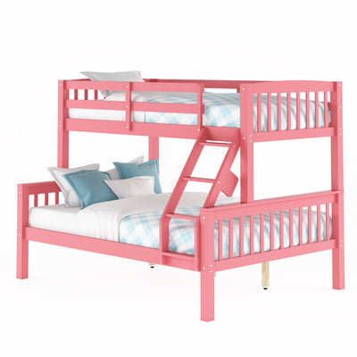 pink Twin Over Full Bunk Bed Dakota Collection product image by CorLiving#color_pink