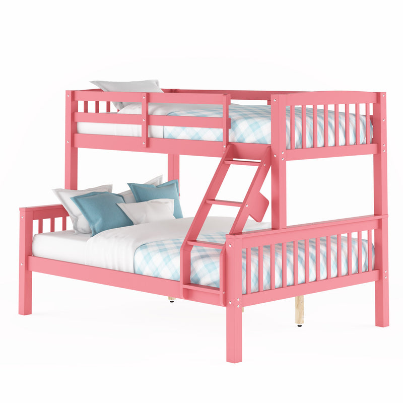 pink Twin Over Full Bunk Bed Dakota Collection product image by CorLiving