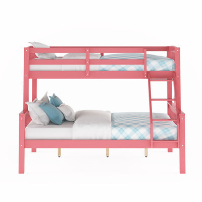 pink Twin Over Full Bunk Bed Dakota Collection product image by CorLiving#color_pink