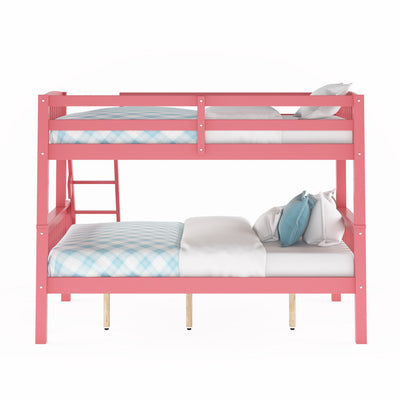 pink Twin Over Full Bunk Bed Dakota Collection product image by CorLiving#color_pink