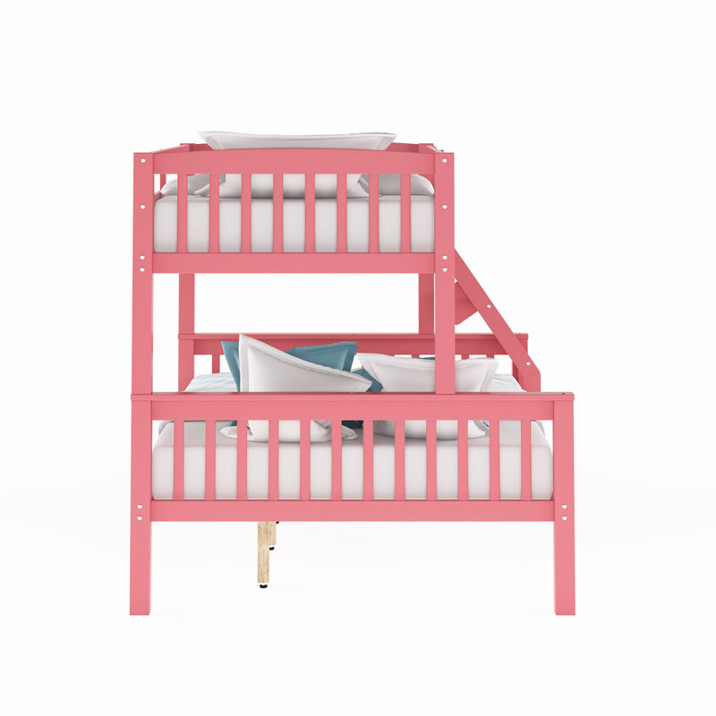 pink Twin Over Full Bunk Bed Dakota Collection product image by CorLiving