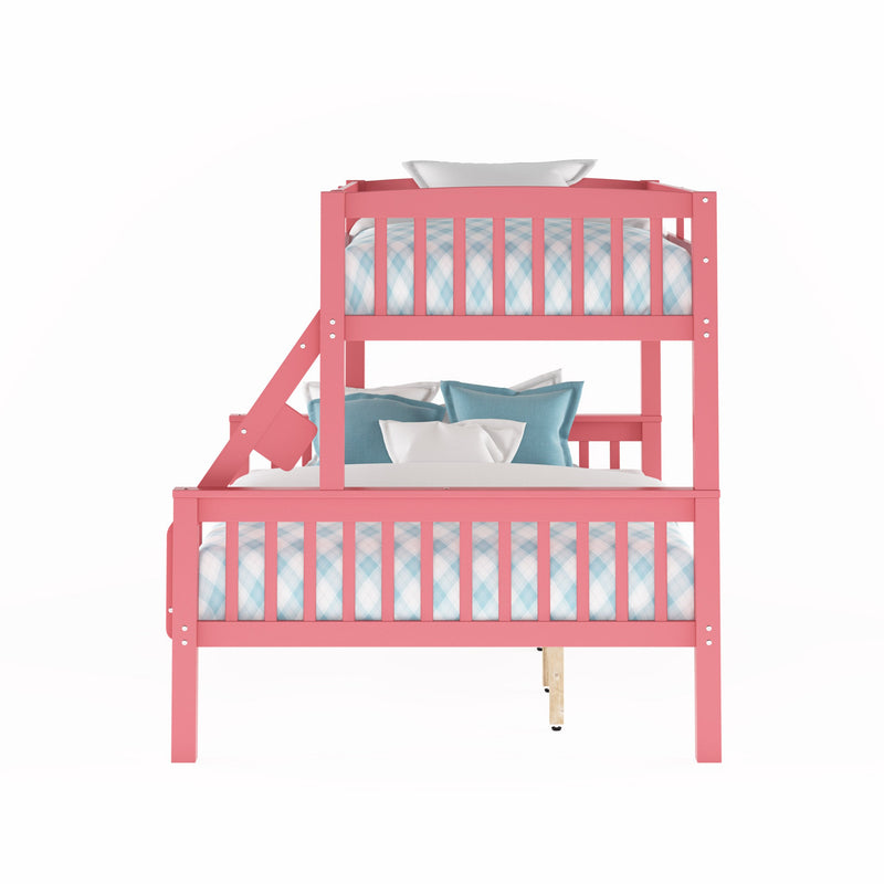 pink Twin Over Full Bunk Bed Dakota Collection product image by CorLiving