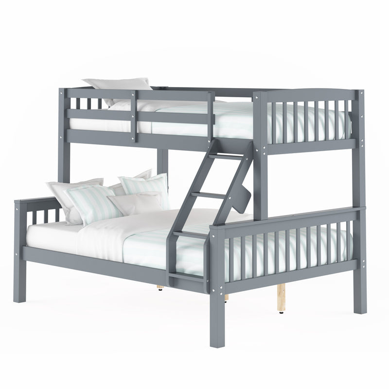 grey Twin Over Full Bunk Bed Dakota Collection product image by CorLiving