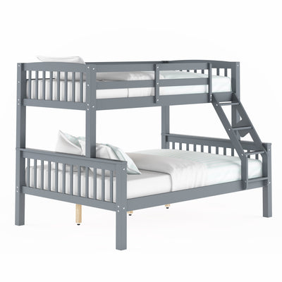 grey Twin Over Full Bunk Bed Dakota Collection product image by CorLiving#color_grey