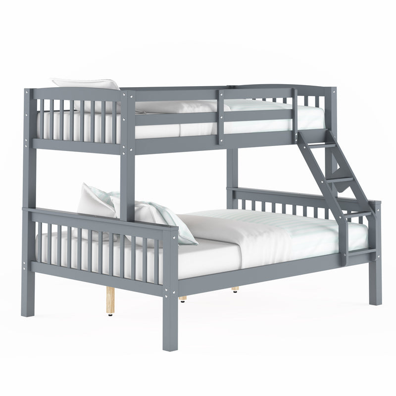 grey Twin Over Full Bunk Bed Dakota Collection product image by CorLiving