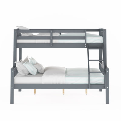 grey Twin Over Full Bunk Bed Dakota Collection product image by CorLiving#color_grey