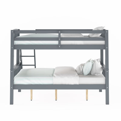 grey Twin Over Full Bunk Bed Dakota Collection product image by CorLiving#color_grey