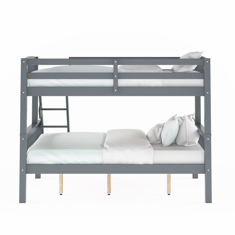 grey Twin Over Full Bunk Bed Dakota Collection product image by CorLiving