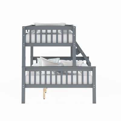 grey Twin Over Full Bunk Bed Dakota Collection product image by CorLiving#color_grey