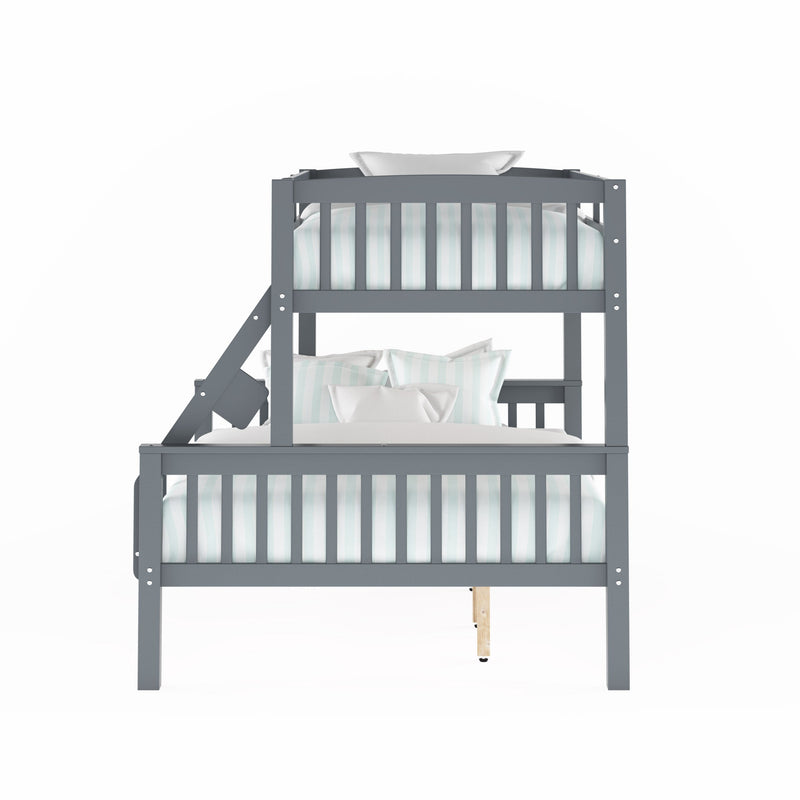 grey Twin Over Full Bunk Bed Dakota Collection product image by CorLiving