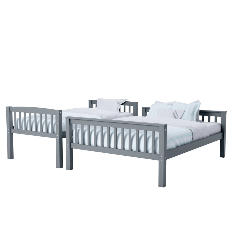 grey Twin Over Full Bunk Bed Dakota Collection product image by CorLiving