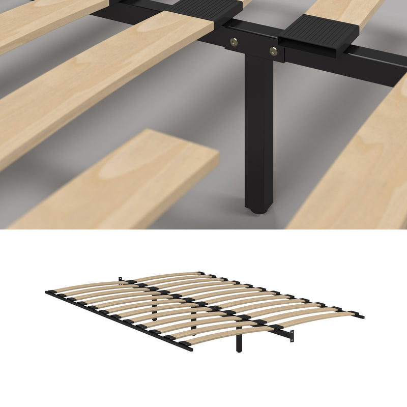 black Double / Full Panel Bed CorLiving Collection product image by CorLiving