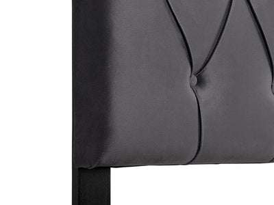 dark grey Velvet Headboard, King Catalina Collection detail image by CorLiving#color_dark-grey