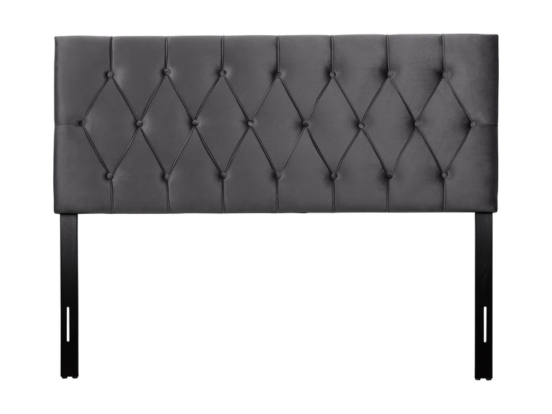 dark grey Velvet Headboard, Queen Catalina Collection product image by CorLiving