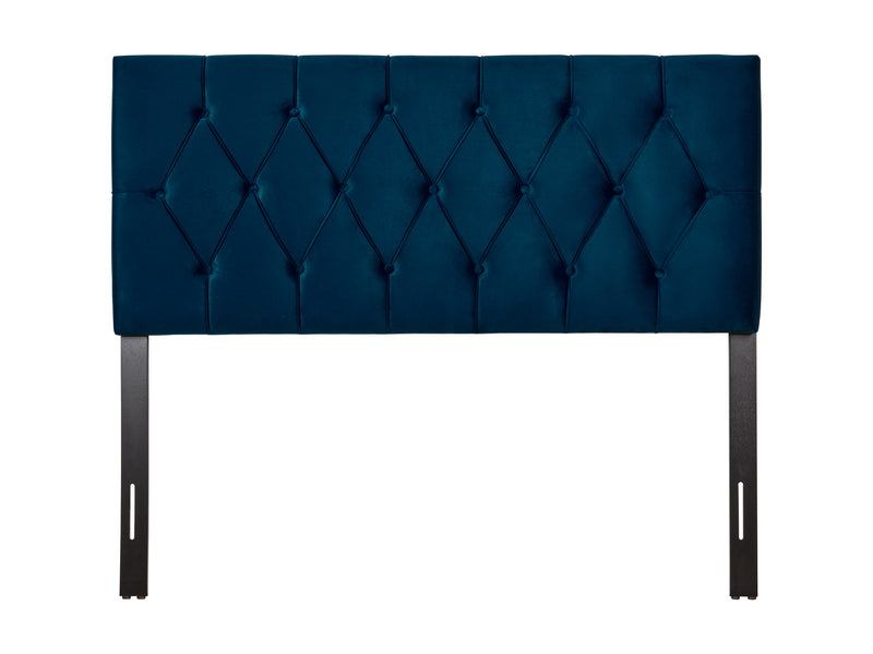 navy blue Velvet Headboard, Full / Double Catalina Collection product image by CorLiving