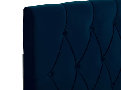 navy blue Velvet Headboard, King Catalina Collection detail image by CorLiving#color_navy-blue