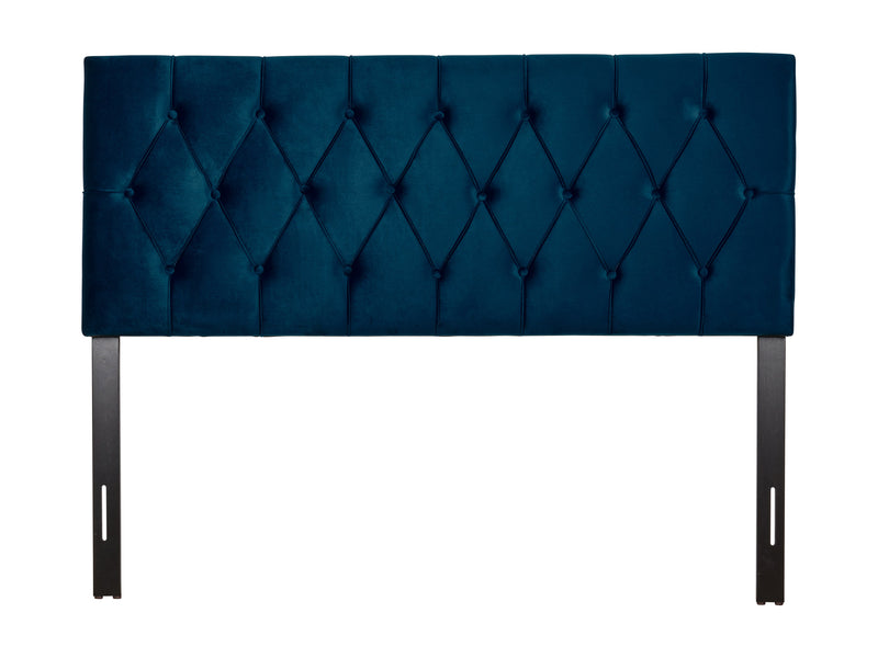 navy blue Velvet Headboard, Queen Catalina Collection product image by CorLiving