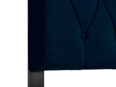 navy blue Velvet Headboard, Twin / Single Catalina Collection detail image by CorLiving#color_navy-blue