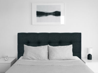blue Modern Headboard, Twin / Single Valencia Collection lifestyle scene by CorLiving#color_blue