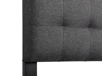 grey Modern Headboard, Queen Valencia Collection detail image by CorLiving#color_grey