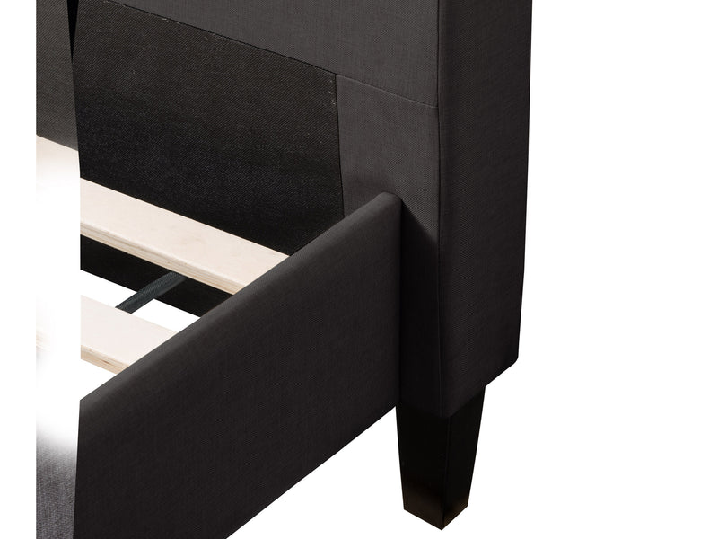 dark grey Button Tufted Double / Full Bed Nova Ridge Collection detail image by CorLiving