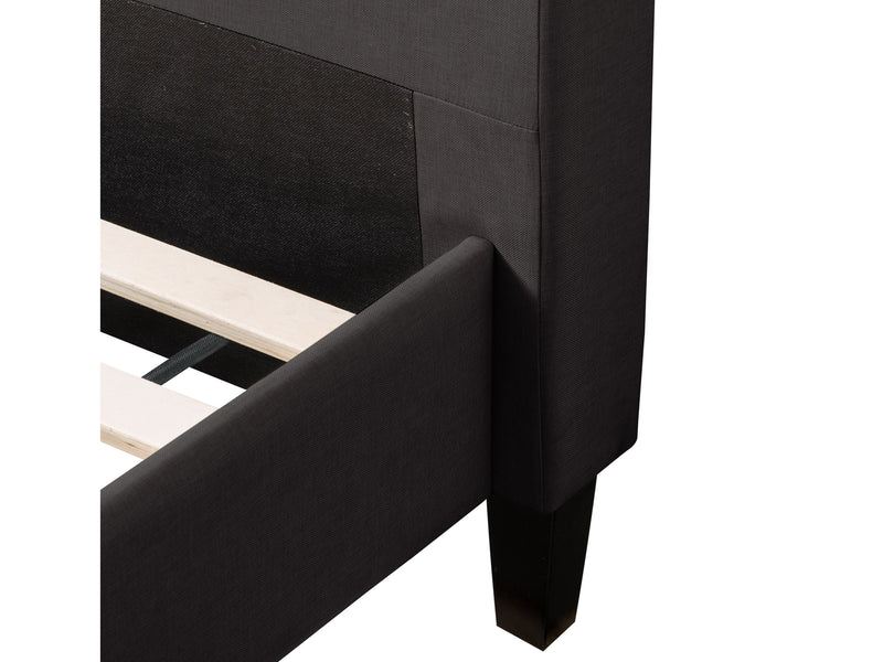dark grey Button Tufted Queen Bed Nova Ridge Collection detail image by CorLiving