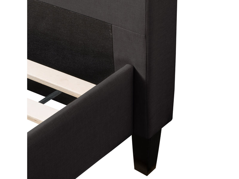 dark grey Button Tufted Twin / Single Bed Nova Ridge Collection detail image by CorLiving