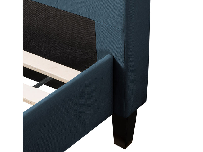 ocean blue Button Tufted Double / Full Bed Nova Ridge Collection detail image by CorLiving