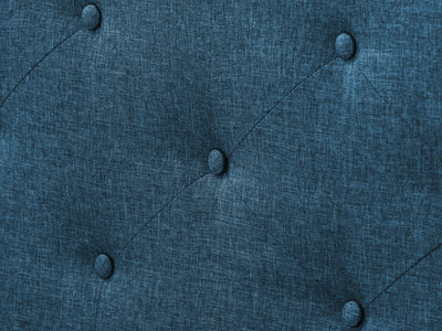 ocean blue Button Tufted King Bed Nova Ridge Collection detail image by CorLiving#color_nova-ridge-ocean-blue