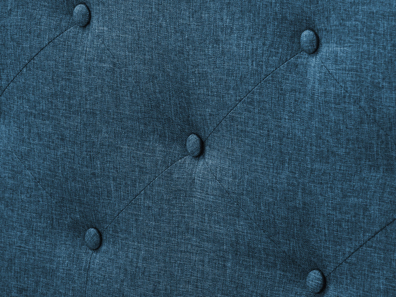 ocean blue Button Tufted King Bed Nova Ridge Collection detail image by CorLiving
