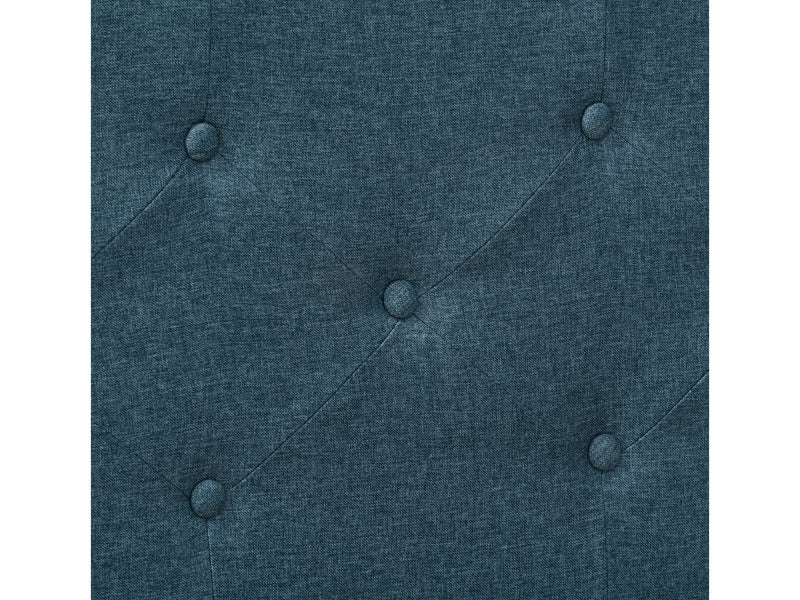 ocean blue Button Tufted Twin / Single Bed Nova Ridge Collection detail image by CorLiving