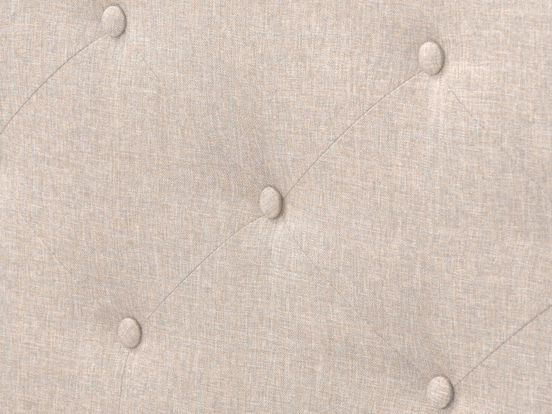 cream Button Tufted King Bed Nova Ridge Collection detail image by CorLiving