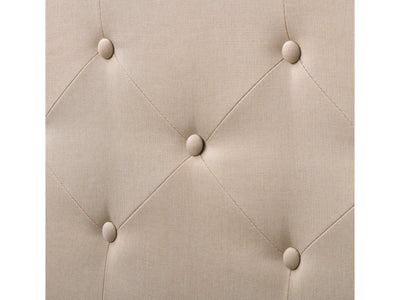 cream Button Tufted Queen Bed Nova Ridge Collection detail image by CorLiving#color_nova-ridge-cream