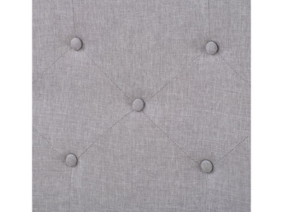 light grey Button Tufted Double / Full Bed Nova Ridge Collection detail image by CorLiving#color_nova-ridge-light-grey