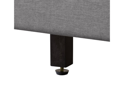 light grey Button Tufted Double / Full Bed Nova Ridge Collection detail image by CorLiving#color_nova-ridge-light-grey