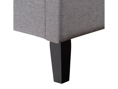 light grey Button Tufted Queen Bed Nova Ridge Collection detail image by CorLiving#color_nova-ridge-light-grey