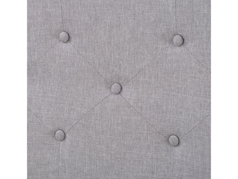 light grey Button Tufted Twin / Single Bed Nova Ridge Collection detail image by CorLiving