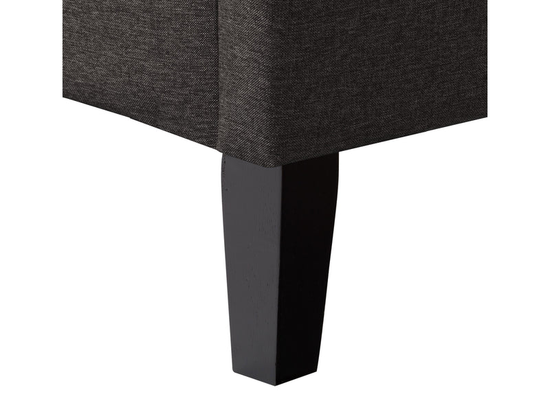 dark grey Upholstered Double / Full Bed Bellevue Collection detail image by CorLiving