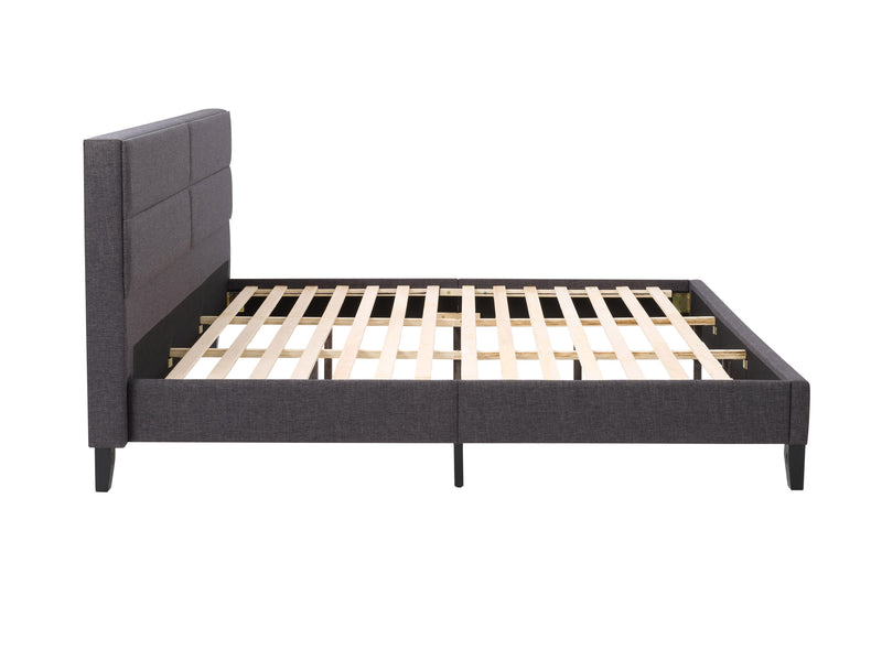 dark grey Upholstered King Bed Bellevue Collection product image by CorLiving