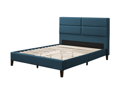 ocean blue Upholstered Double / Full Bed Bellevue Collection product image by CorLiving#color_bellevue-ocean-blue